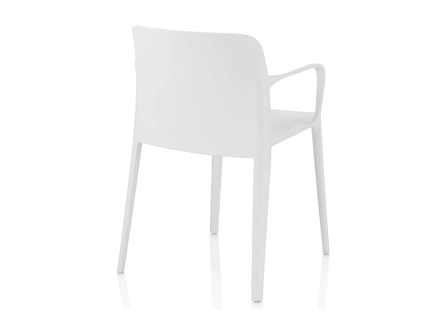 Set de 4 Chaises d'intérieur/extérieur TIMMY blanche