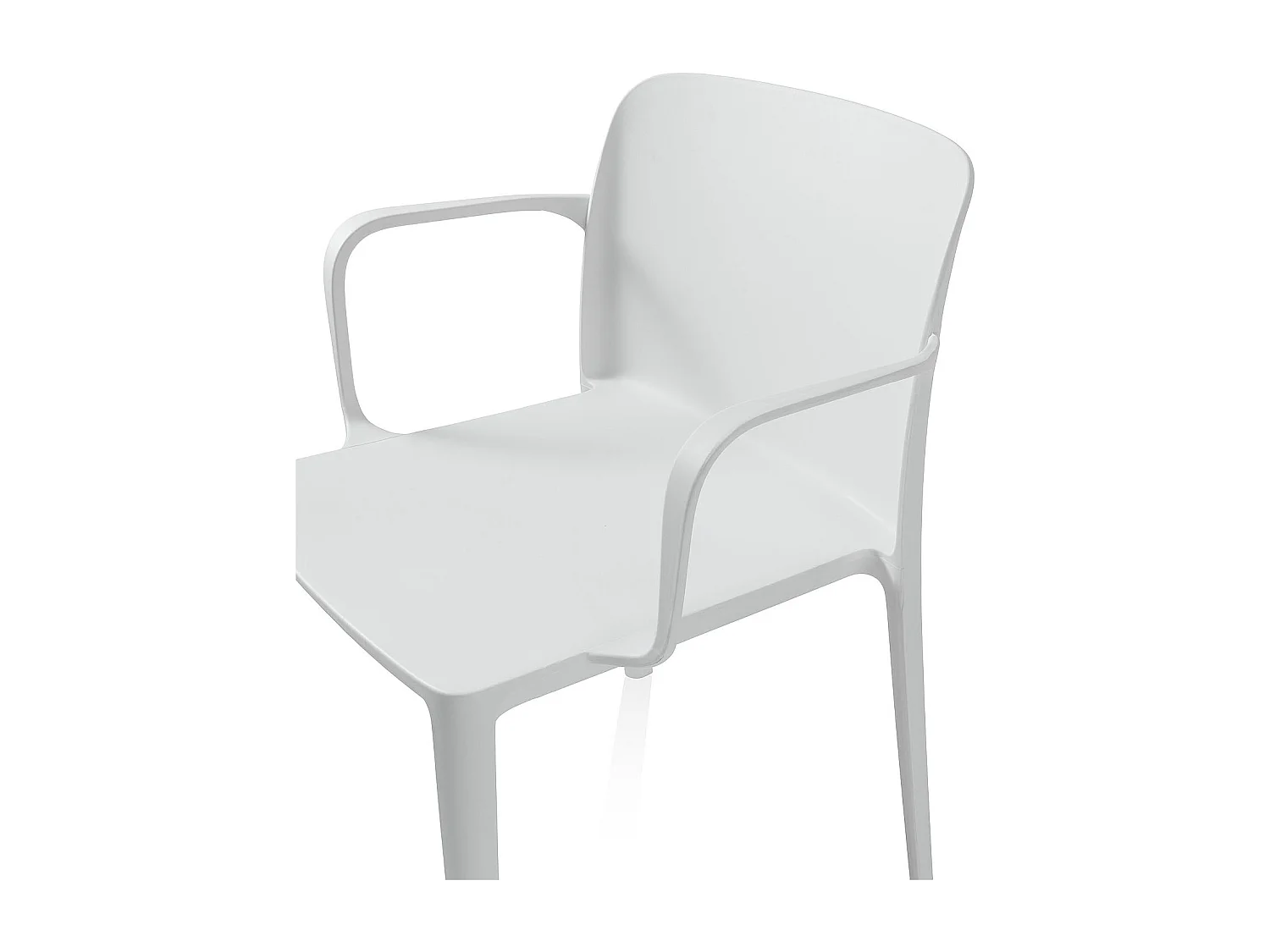 Set de 4 Chaises d'intérieur/extérieur TIMMY blanche