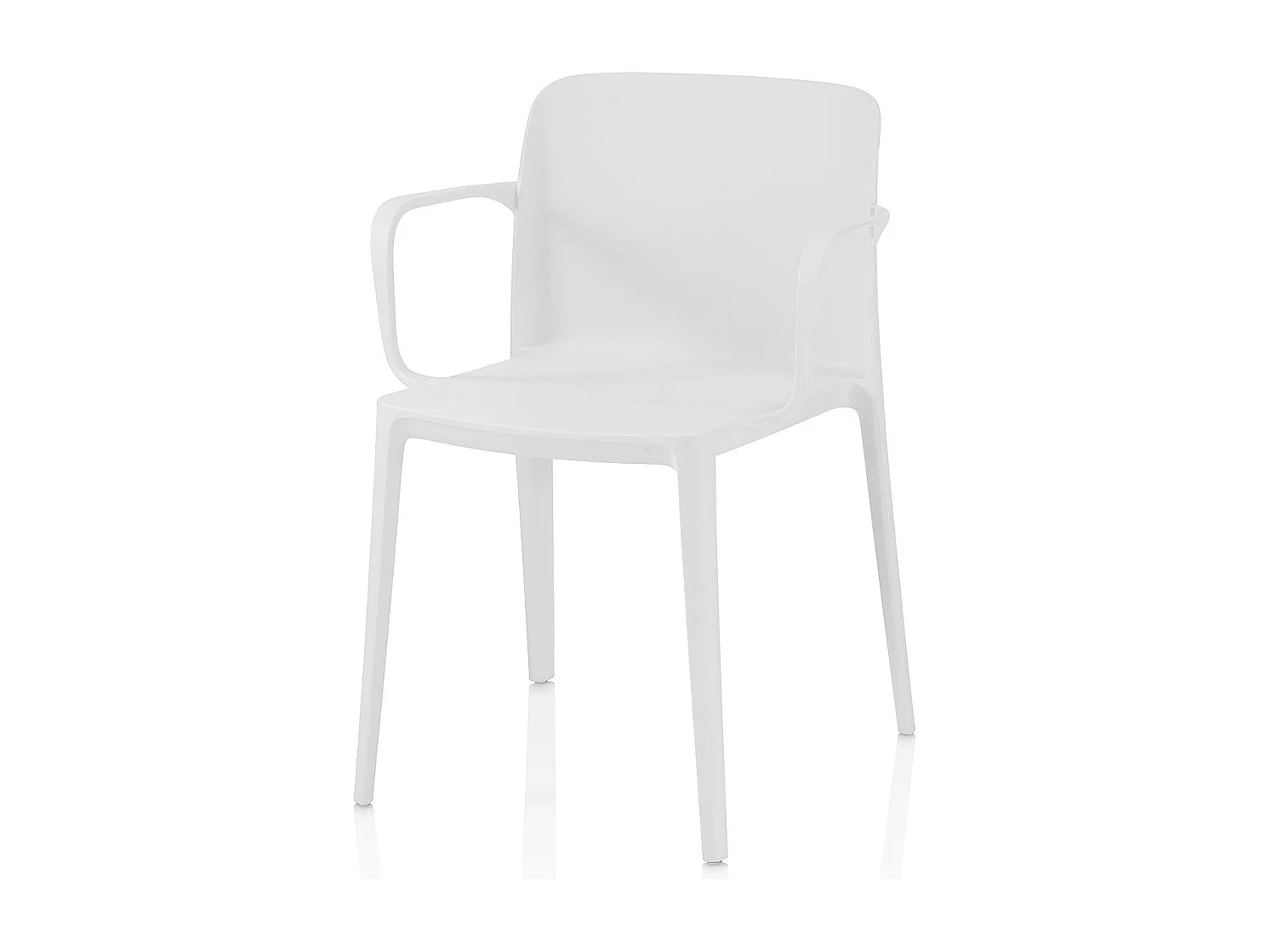 Set de 4 Chaises d'intérieur/extérieur TIMMY blanche