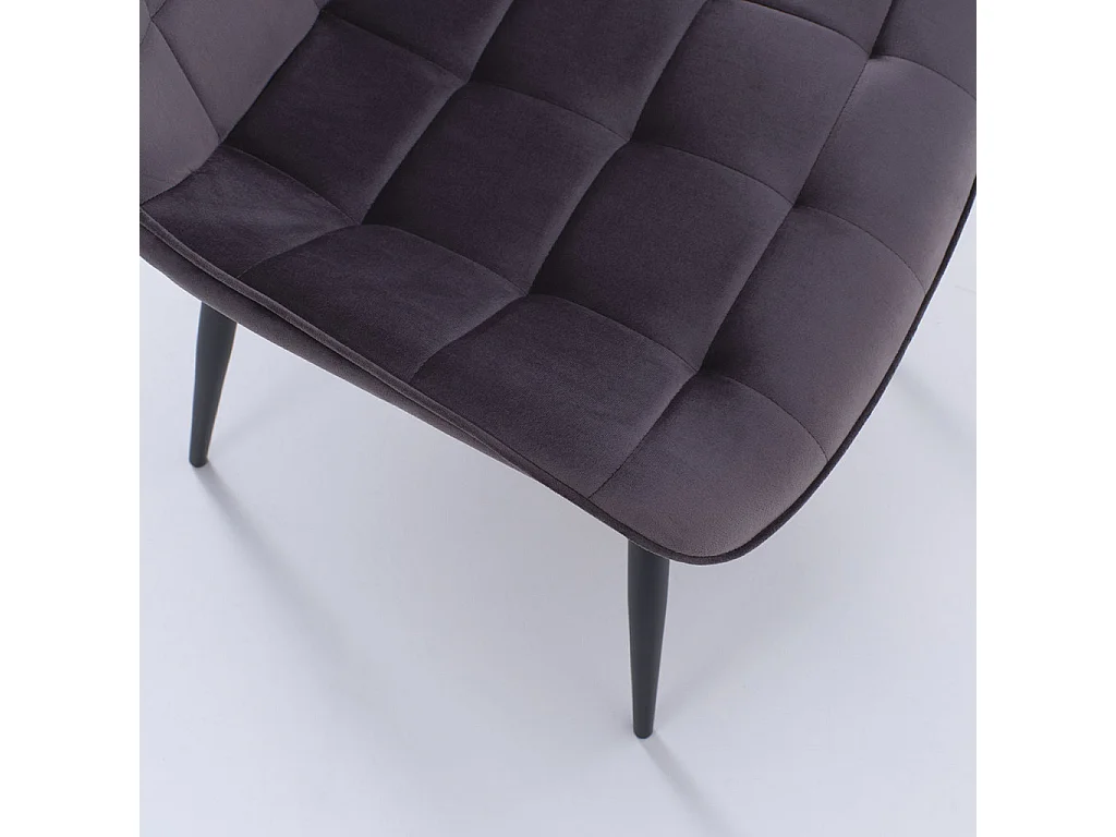 Set de 4 Chaises NOEMI gris foncé