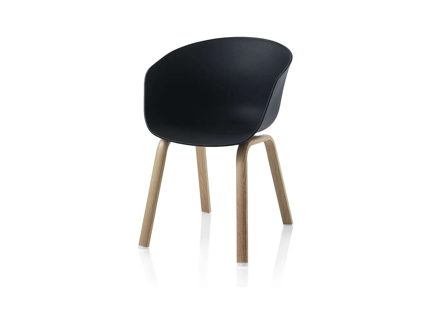 Set de 4 Chaises OAKLAND noir