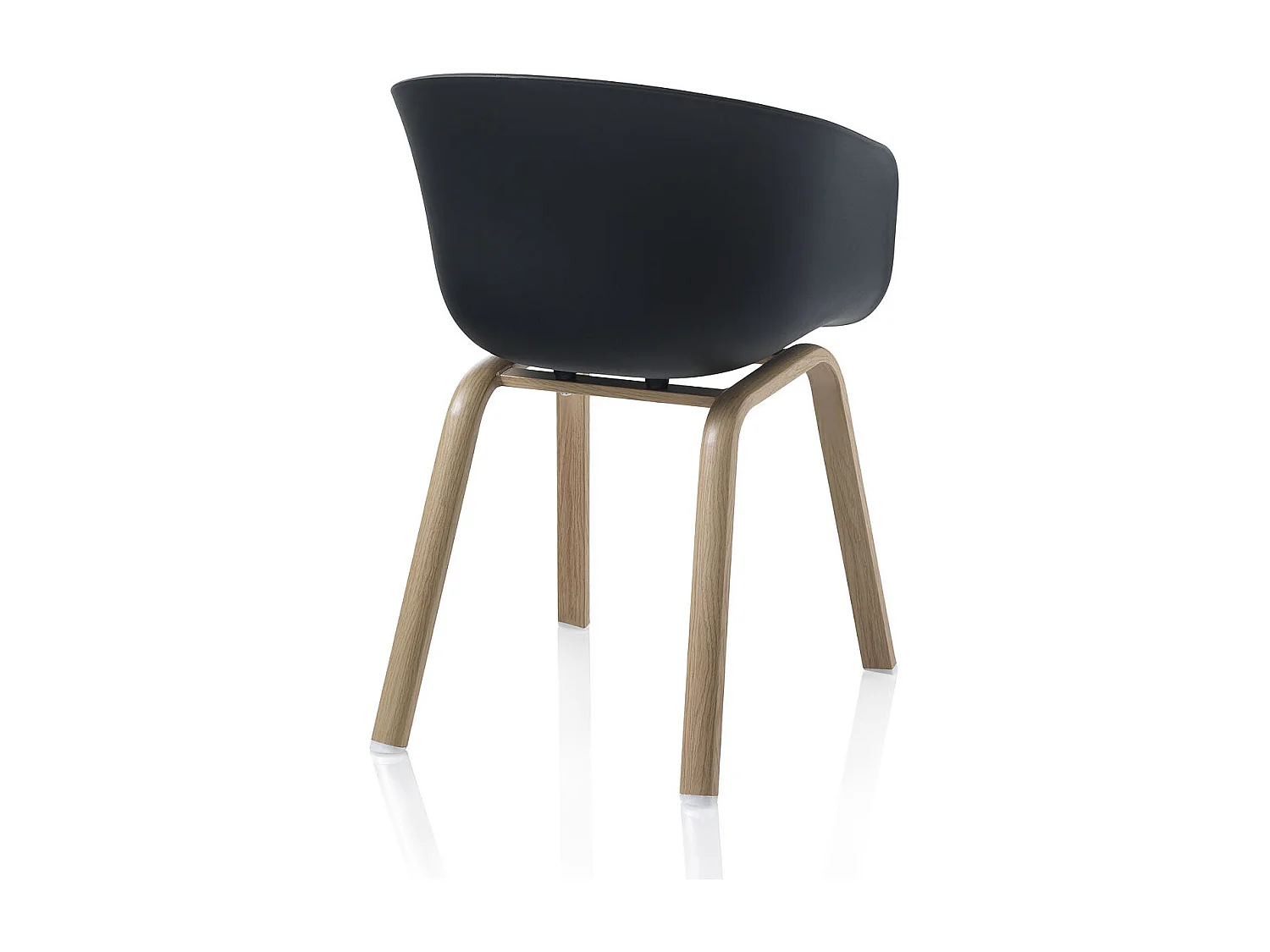 OAKLAND Stühle (4er-Set, schwarz)