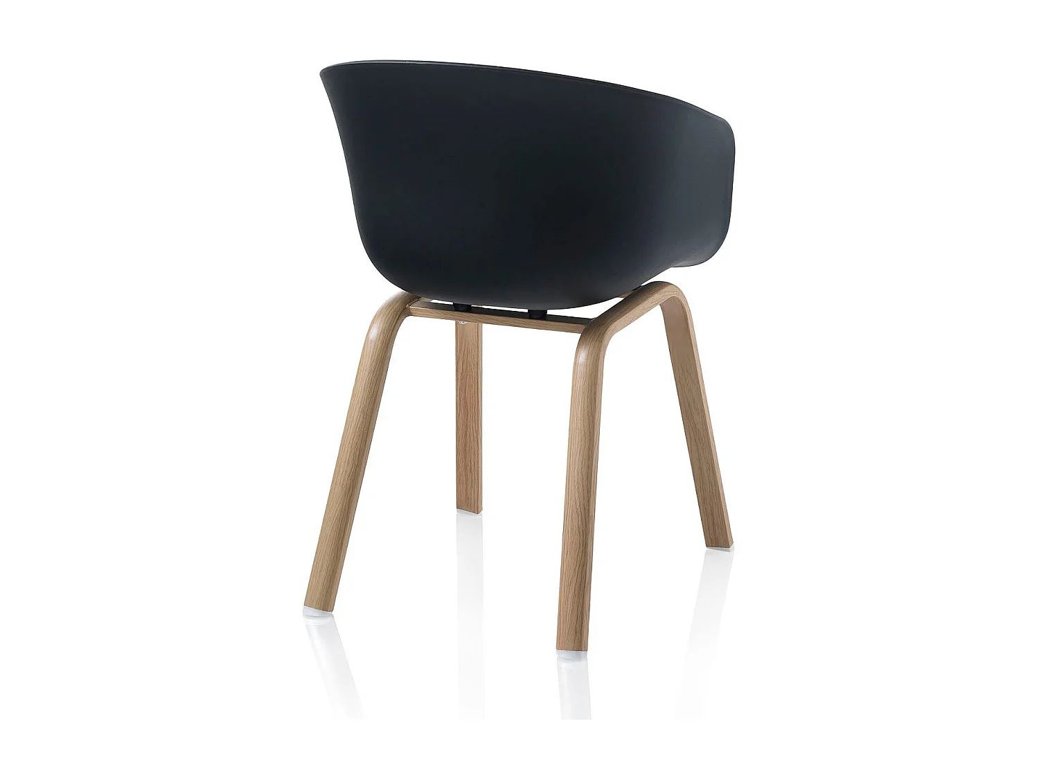 OAKLAND Stühle (4er-Set, schwarz)