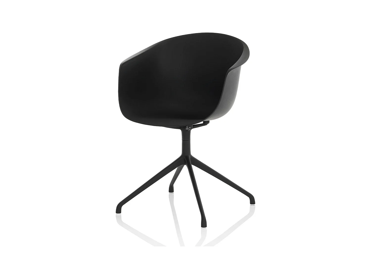 Set de 2 Chaises de bureau POLLY noir