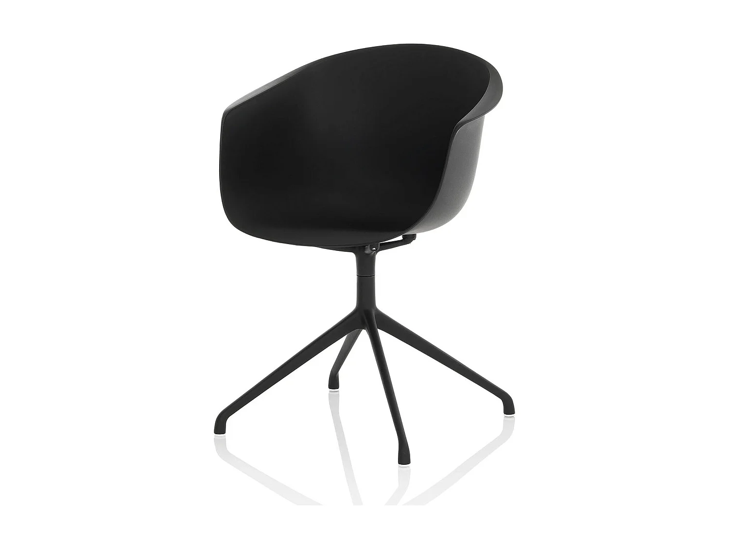 Moderne Drehstuhl aus Metall und Polypropylen Polly