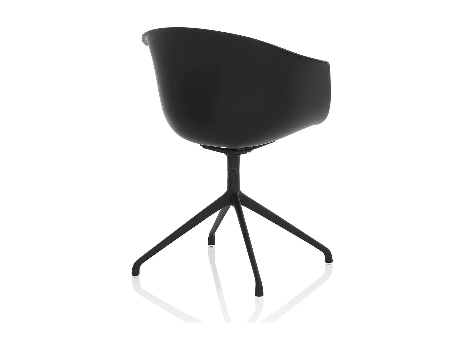 Moderne Drehstuhl aus Metall und Polypropylen Polly