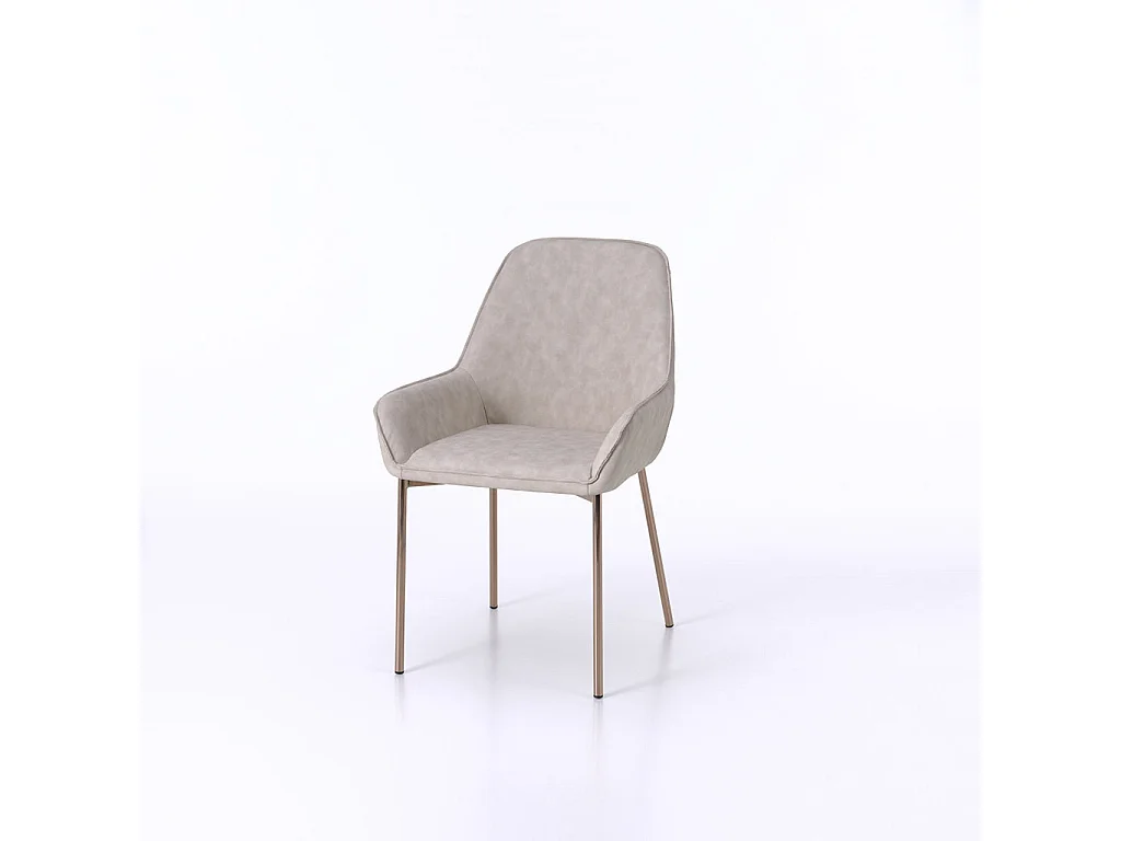 Set de 4 Chaises NISIDA beige melangé