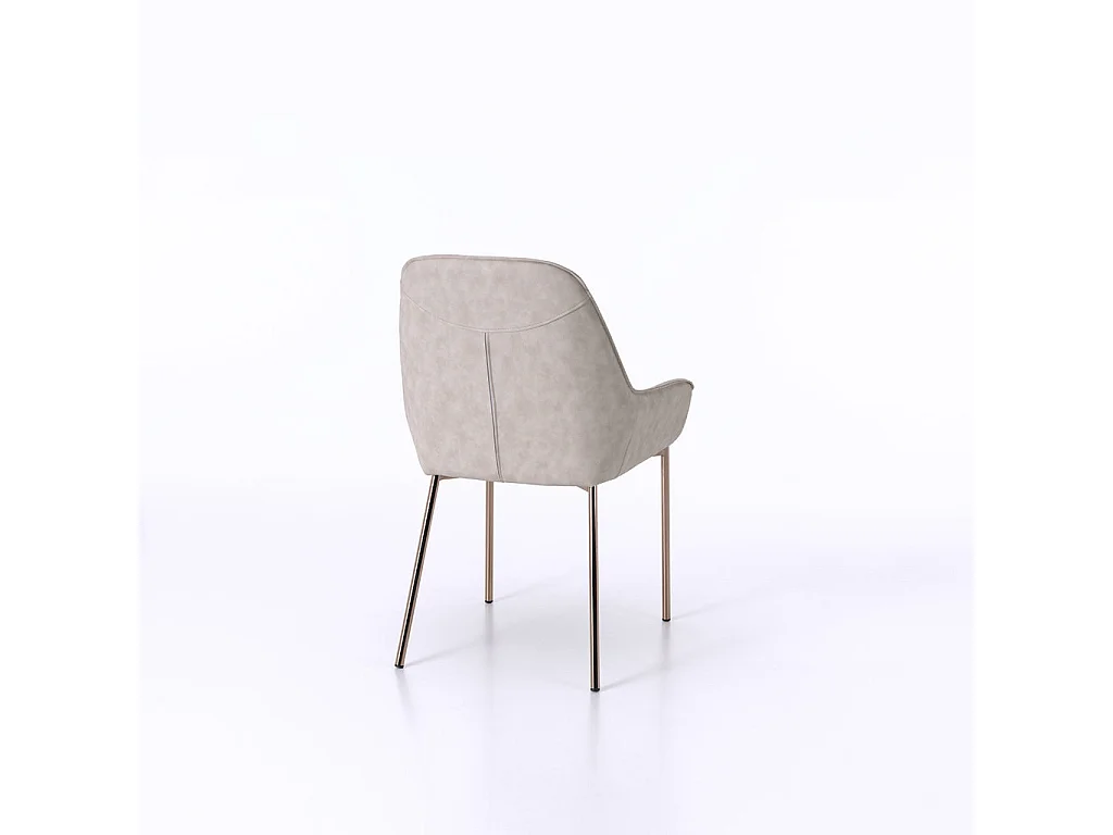 Set de 4 Chaises NISIDA beige melangé