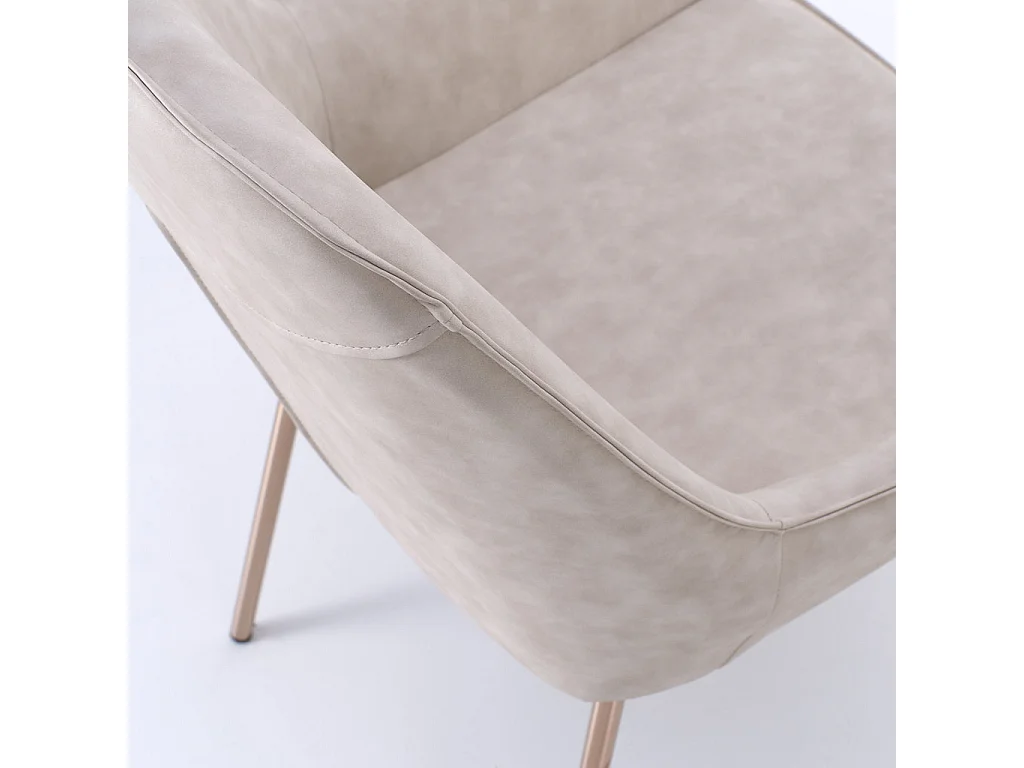 Set de 4 Chaises NISIDA beige melangé