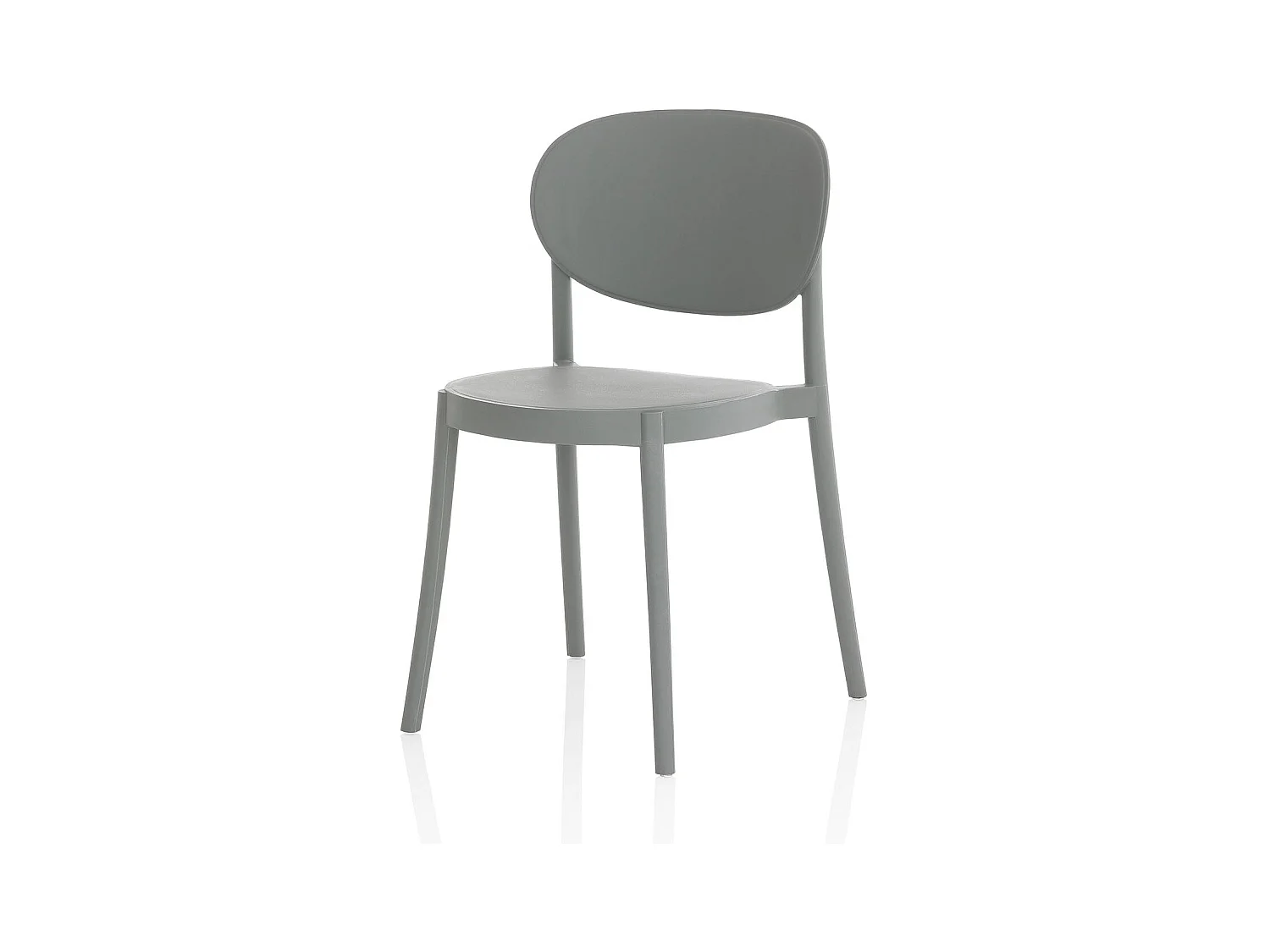 Set de 4 Chaises d’intérieur/extérieur EVA gris
