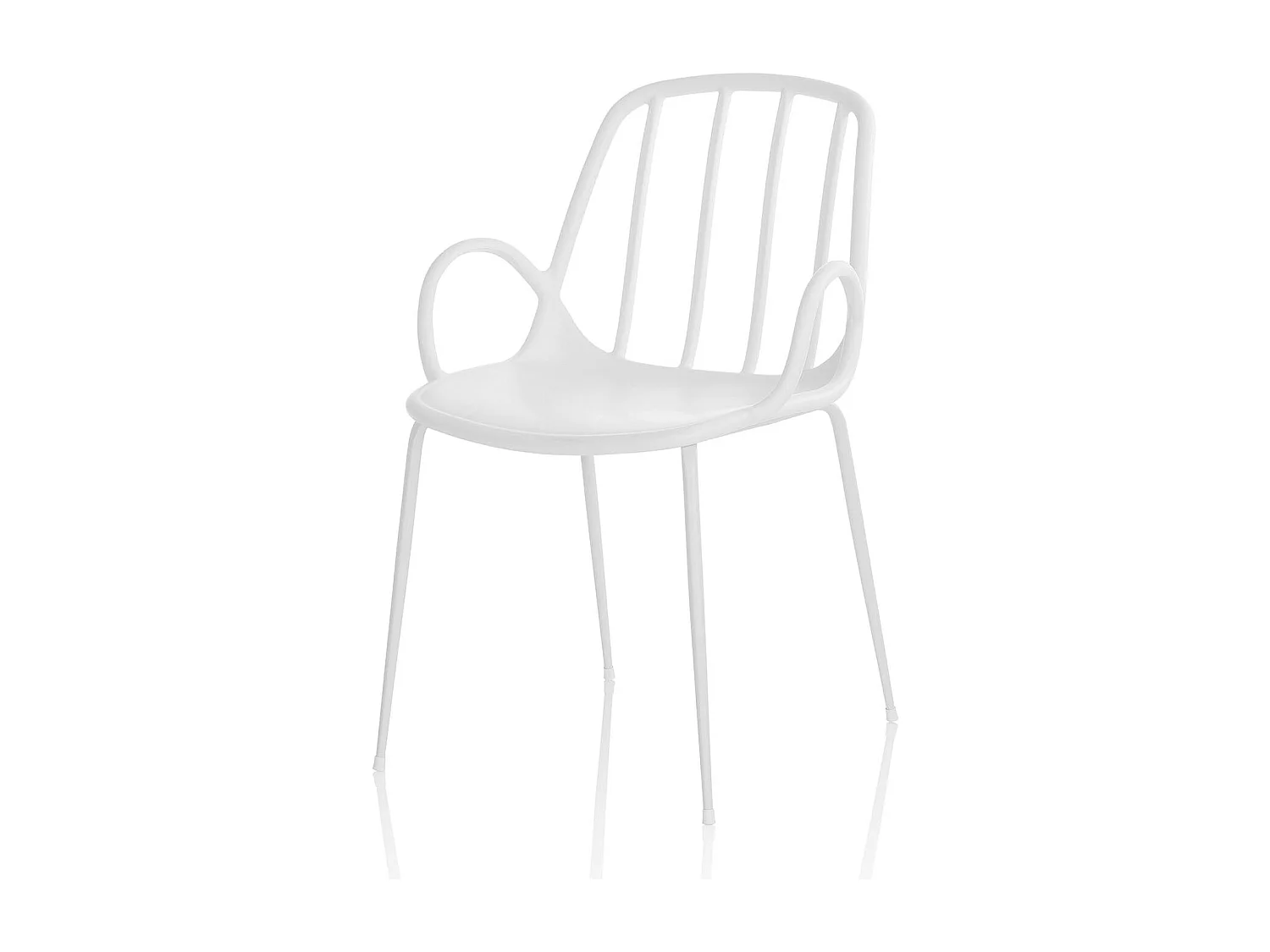 Set de 4 Chaises ROS blanc