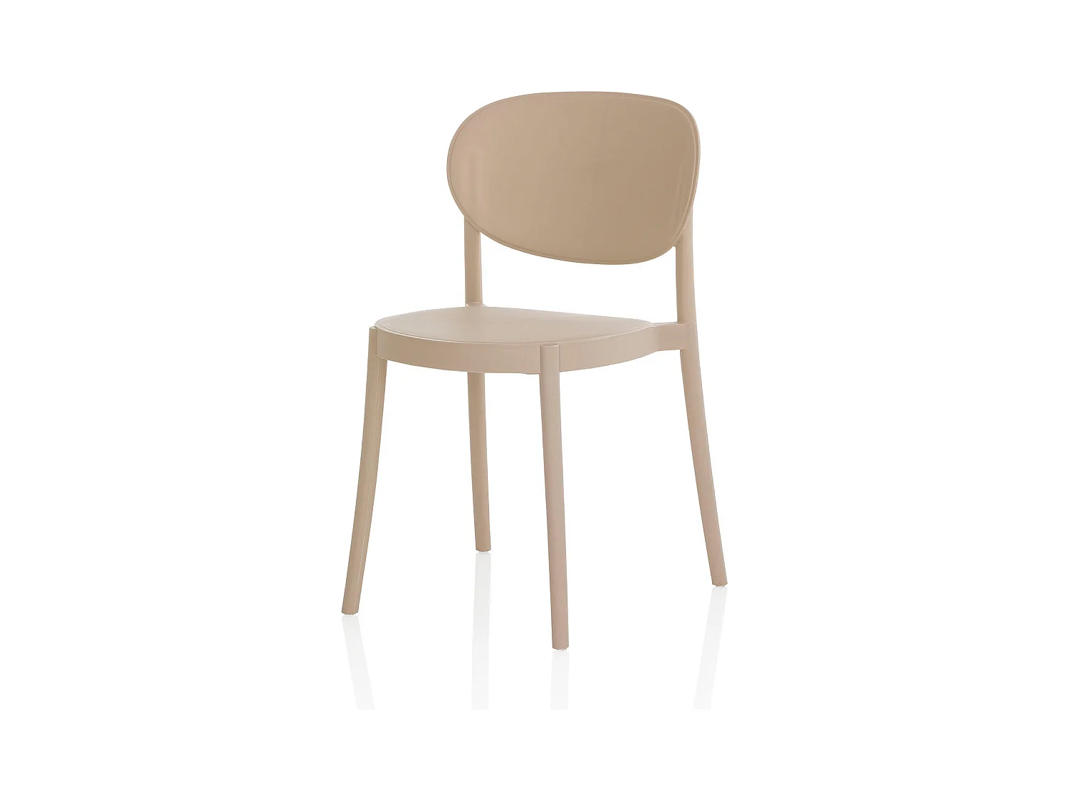 Set de 4 Chaises d’intérieur/extérieur EVA beige