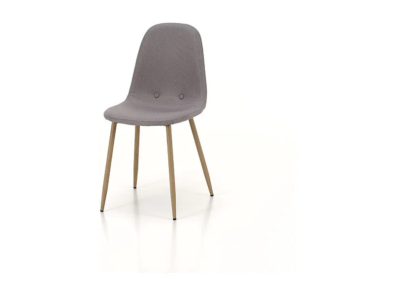 Set di 4 Sedie BALTIMORA grigio chiaro