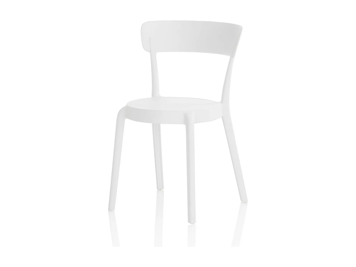 Set de 4 Chaises d’intérieur/extérieur ISABEL blanc