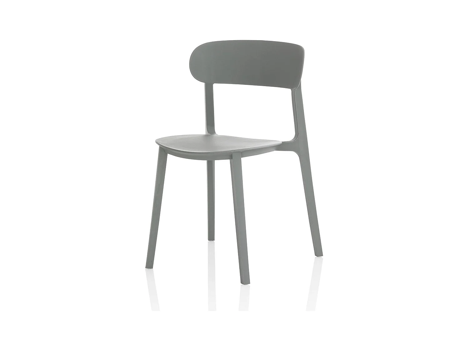Set de 4 Chaises d’intérieur/extérieur SILVIA gris