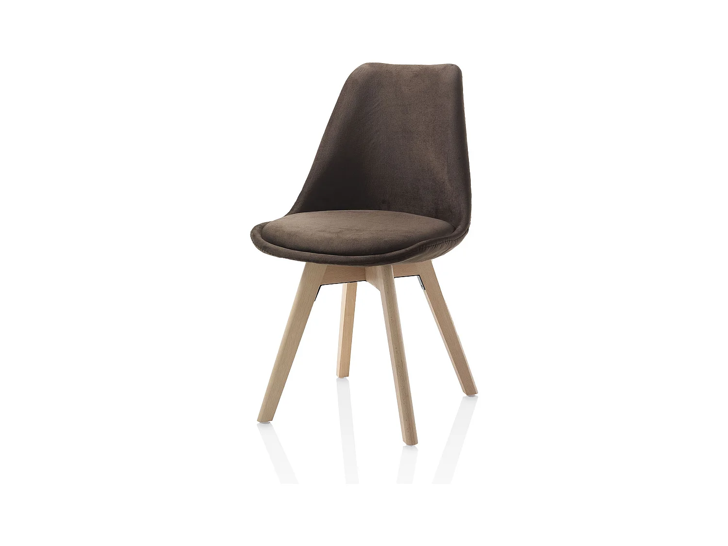 Set de 4 Chaises LAYLA marron