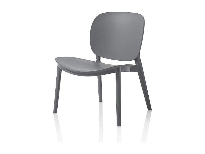 Set de 2 Chaises d’intérieur/extérieur LEON gris