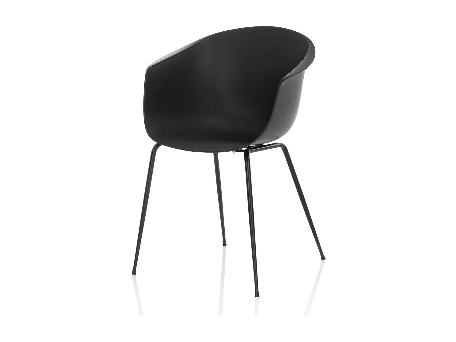 Set de 2 Chaises POLLY noir