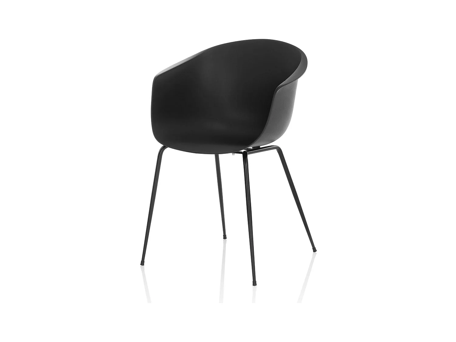Set de 2 Chaises POLLY noir