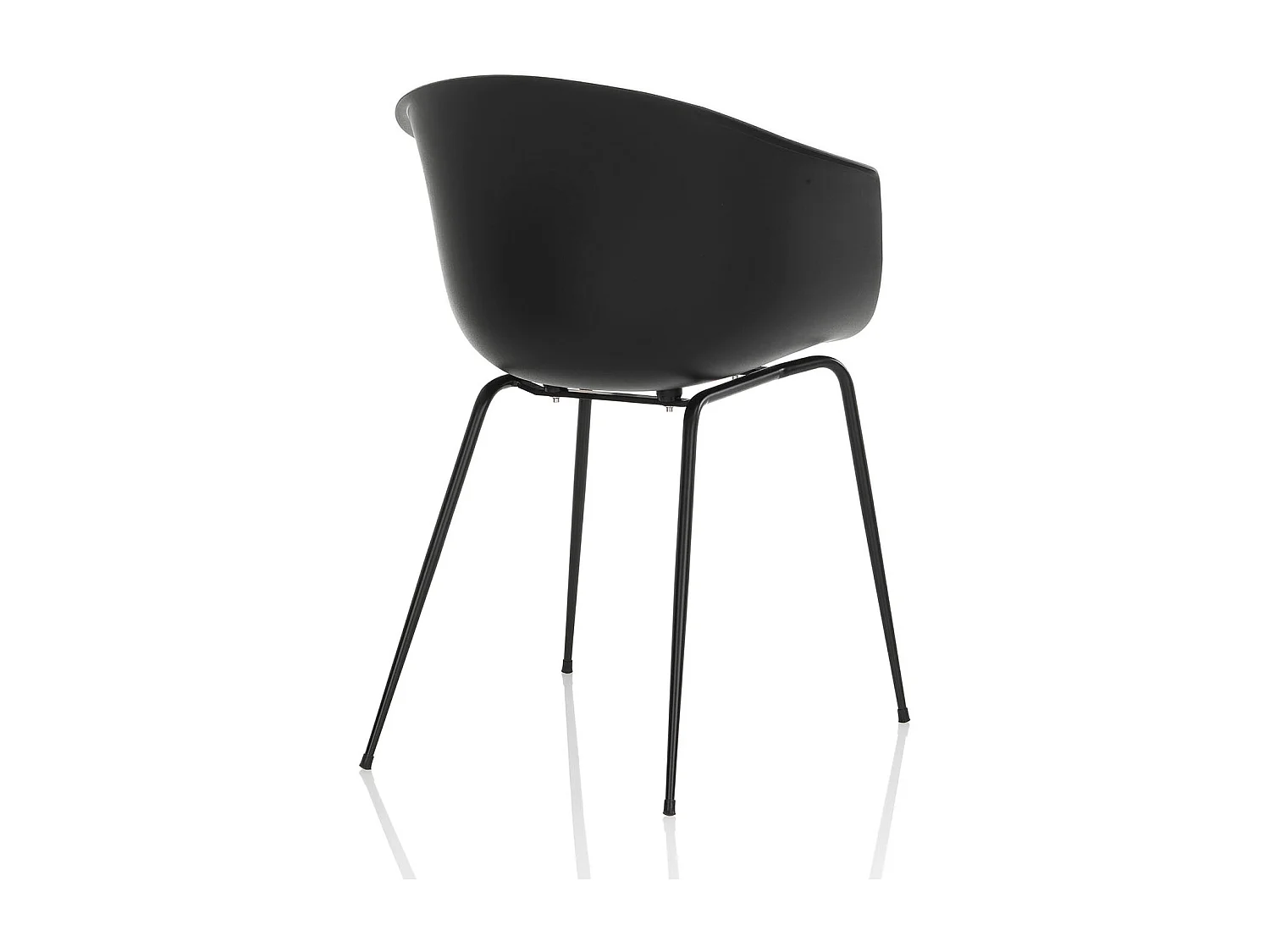 Set de 2 Chaises POLLY noir