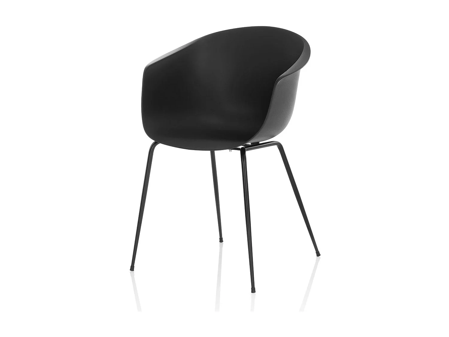 Set de 2 Chaises POLLY noir