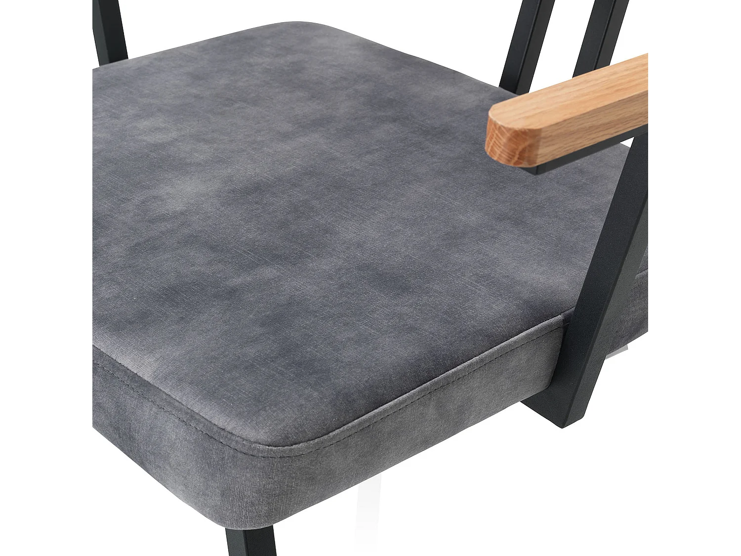 Set de 2 Chaises ESTER gris acier