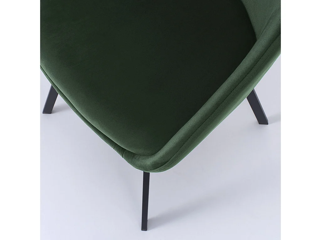 Set de 2 Chaises INES vert pétrole