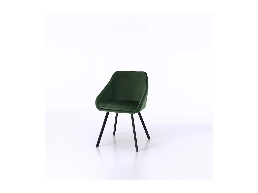 Set de 2 Sillas INES verde petróleo