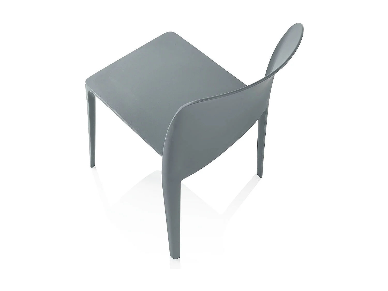 Set de 4 Chaises d'intérieur/extérieur TIMMY grise