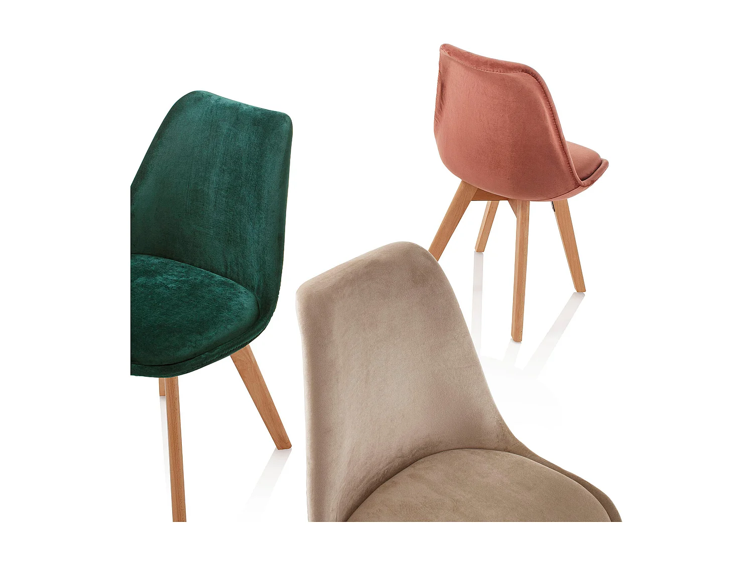 Set de 4 Chaises LAYLA ecru