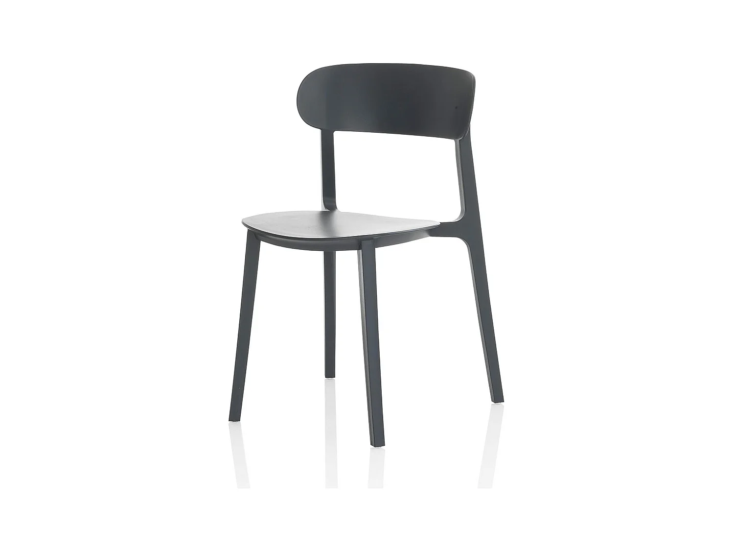 Set de 4 Chaises d’intérieur/extérieur SILVIA anthracite