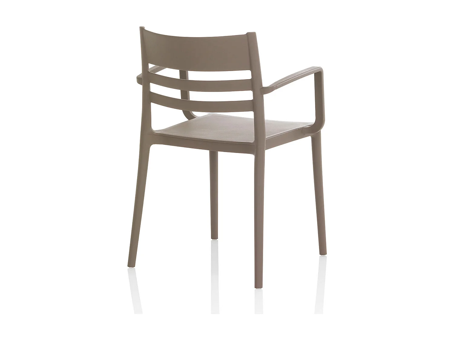 Set de 4 Chaises avec accoudoirs d’intérieur/extérieur SHYLA gris