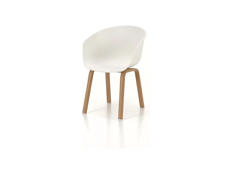 Set de 4 Chaises OAKLAND blanc