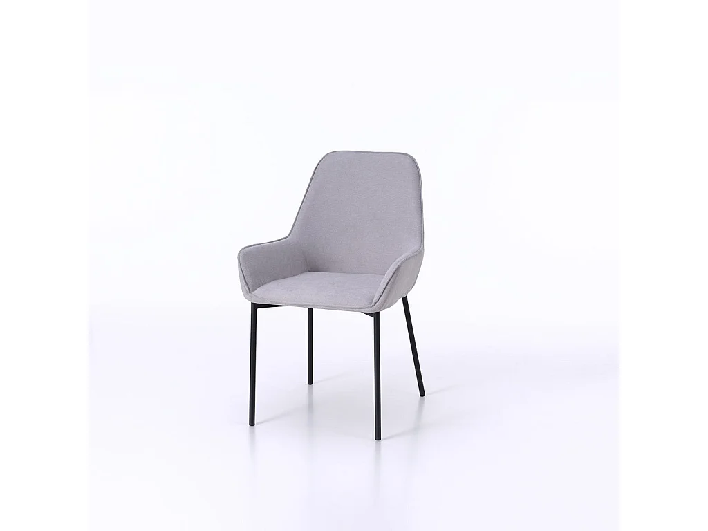 Set de 4 Chaises NISIDA gris clair