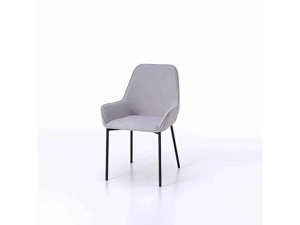 Set de 4 Chaises NISIDA gris clair