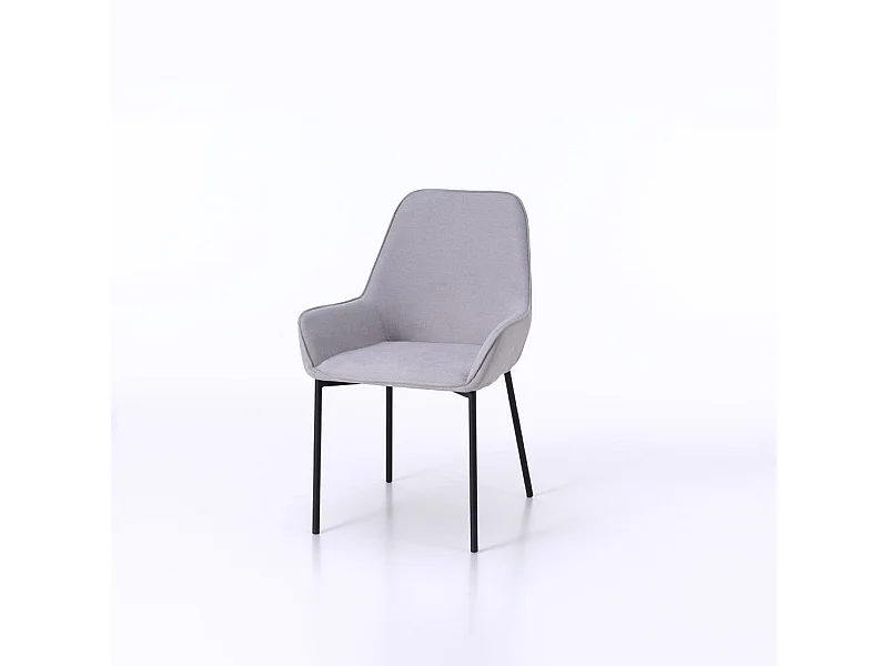 Set de 4 Chaises NISIDA gris clair