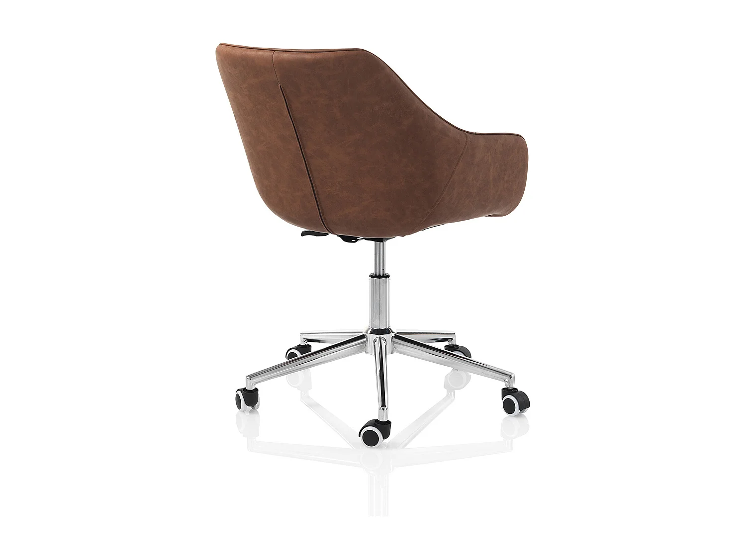 Silla de oficina marrón YAREN