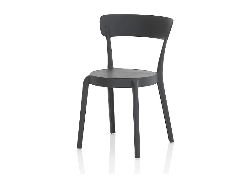 Set de 4 Sillas interior/exterior ISABEL antracita