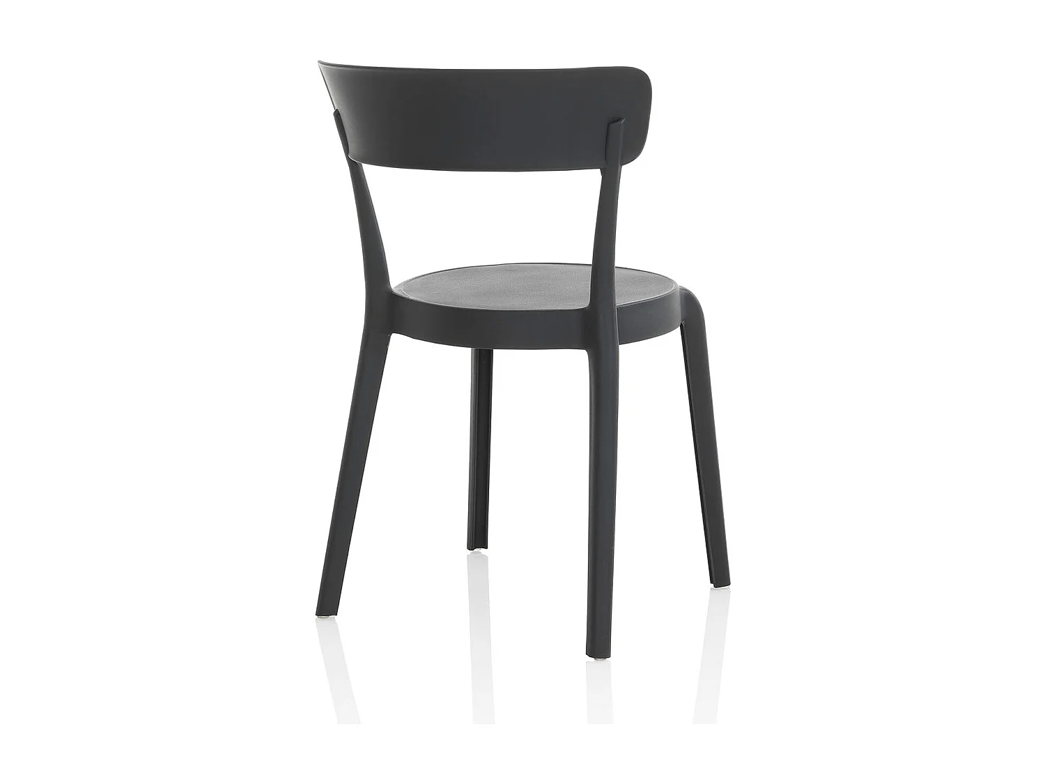 Set de 4 Chaises d’intérieur/extérieur ISABEL anthracite