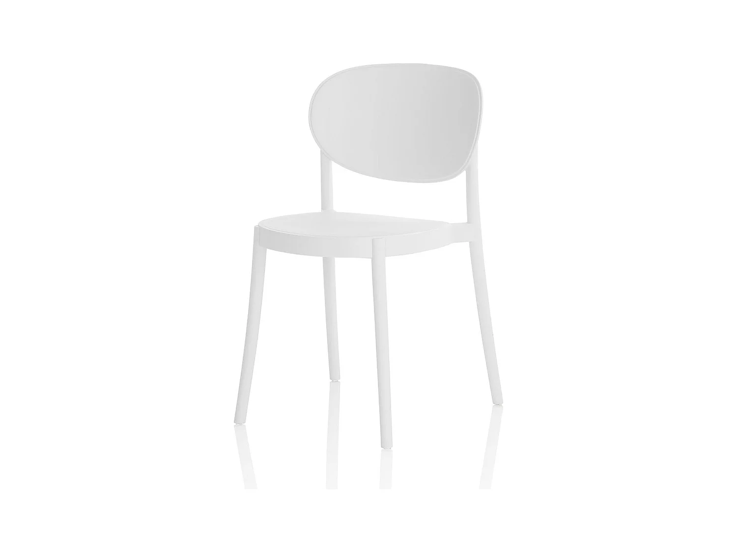 Set de 4 Sillas interior/exterior EVA blanco