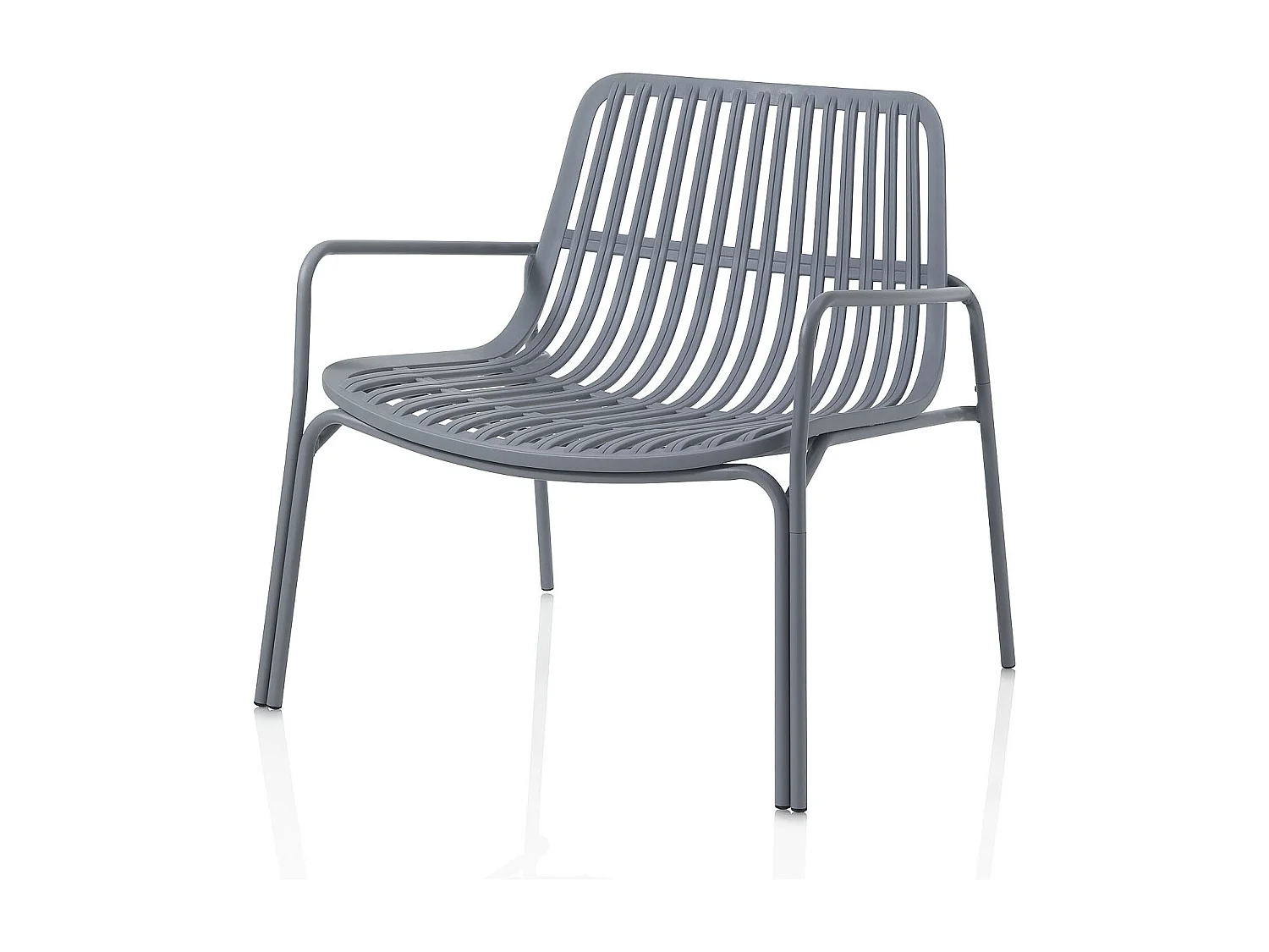 Set de 2 Chaises d'intérieur/extérieur AGNES grise