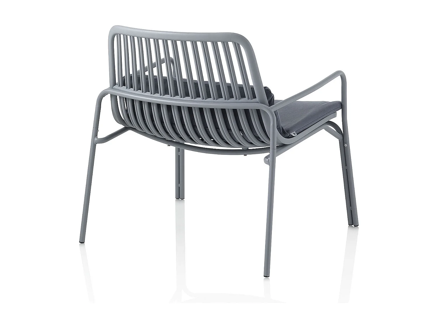 Set de 2 Chaises d'intérieur/extérieur AGNES grise