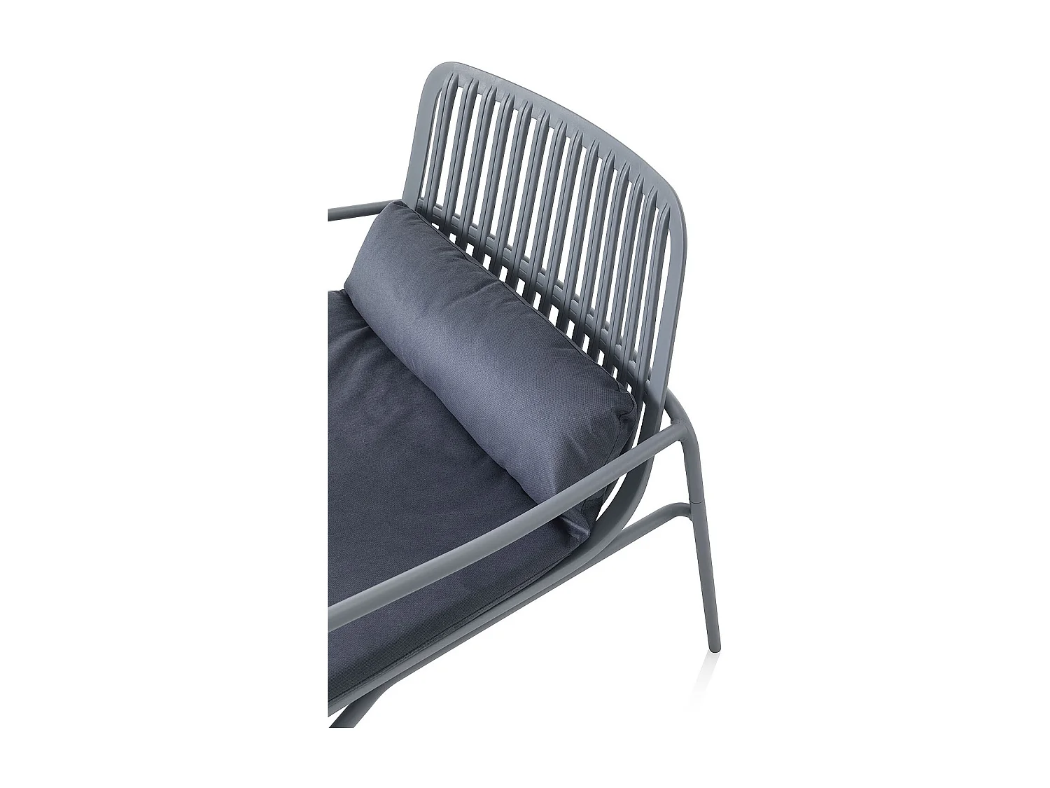 Set de 2 Chaises d'intérieur/extérieur AGNES grise