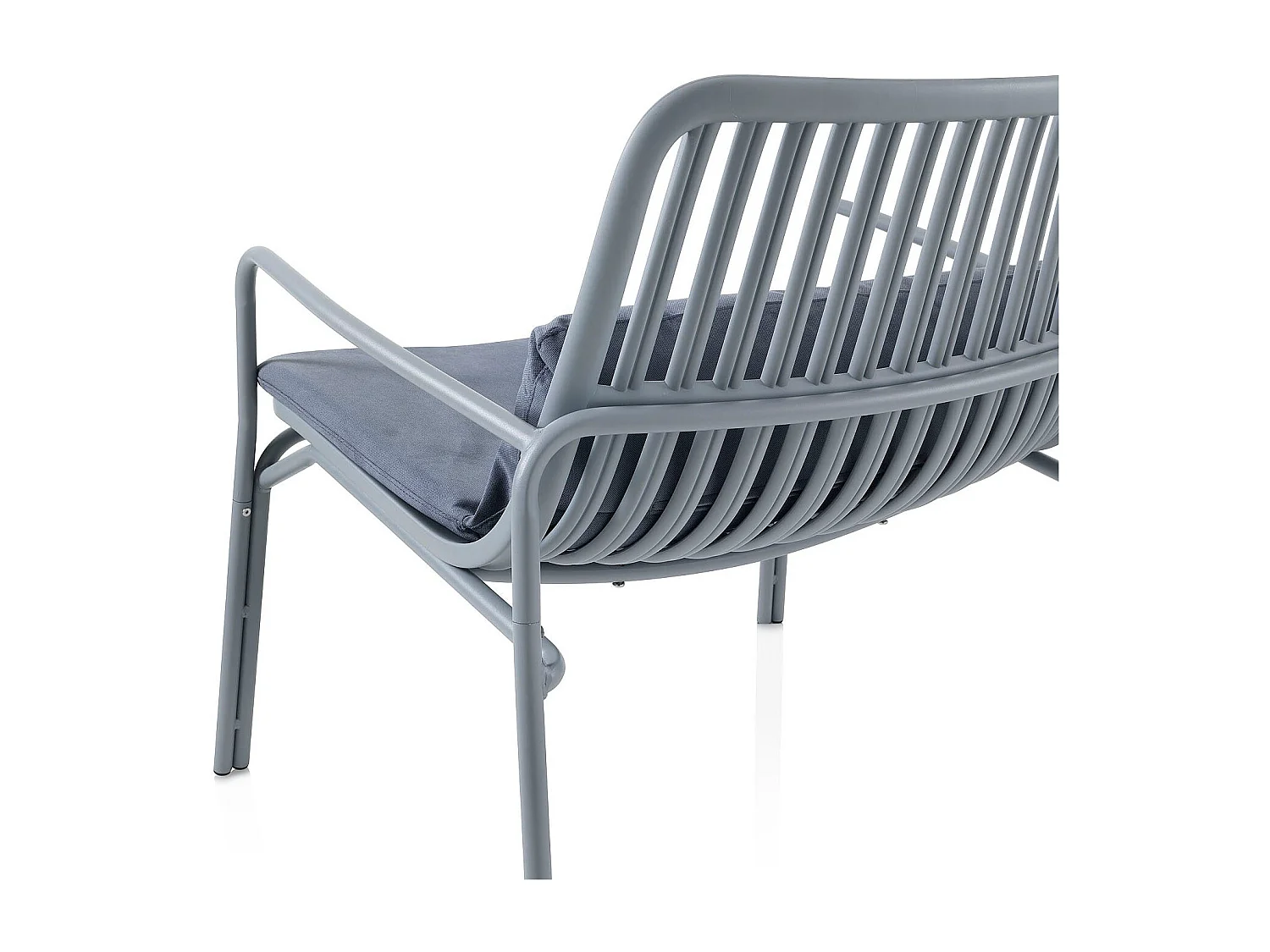 Set de 2 Chaises d'intérieur/extérieur AGNES grise