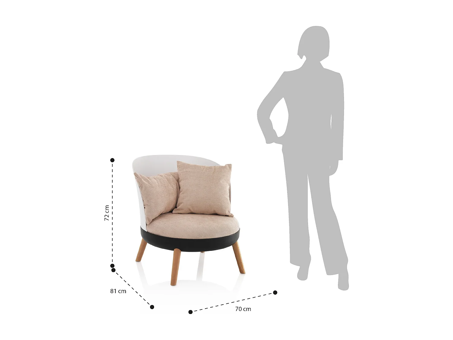 Poltroncina CINDY rosa