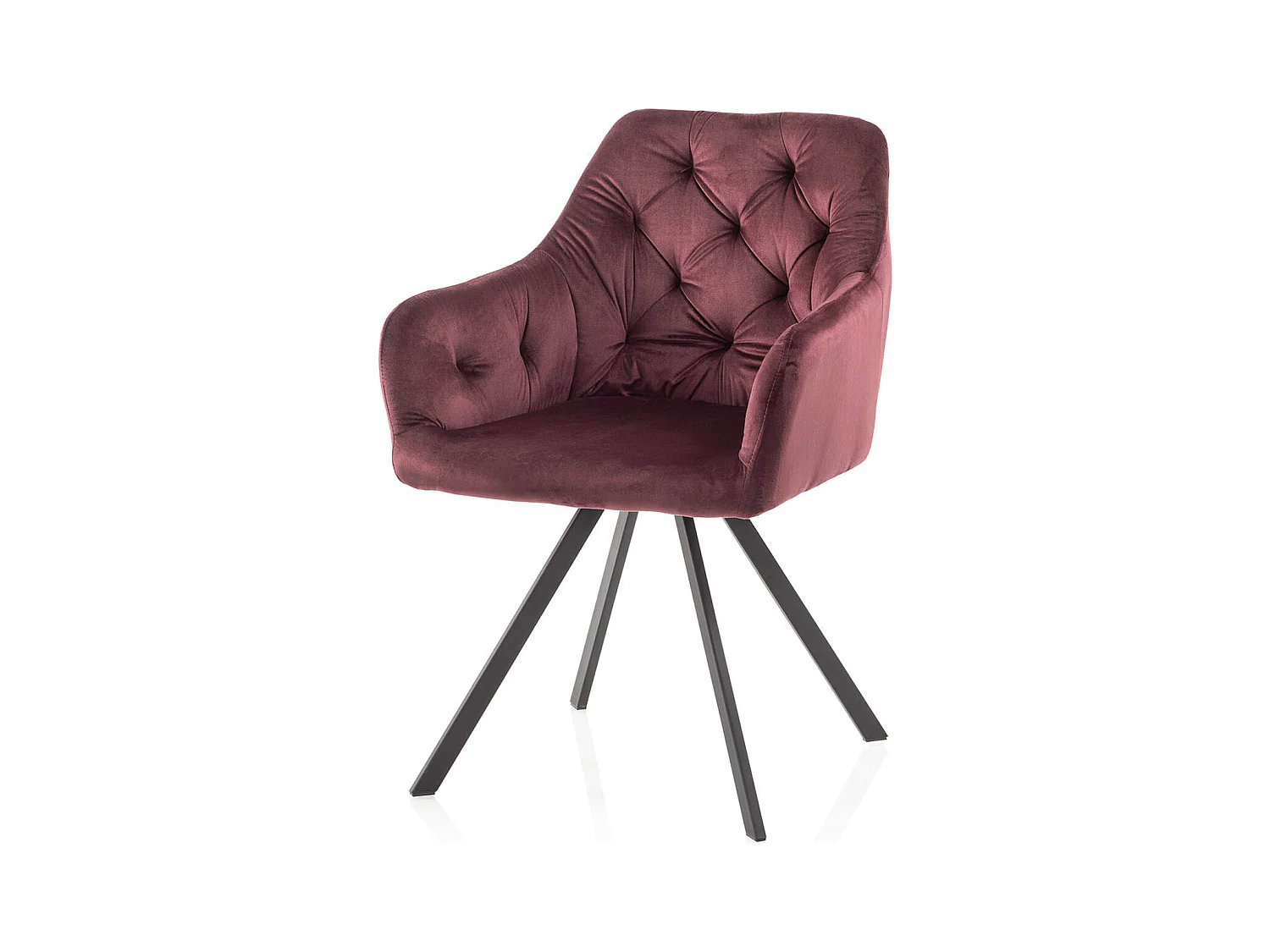 Set de 2 Fauteuils ALEXA merlot