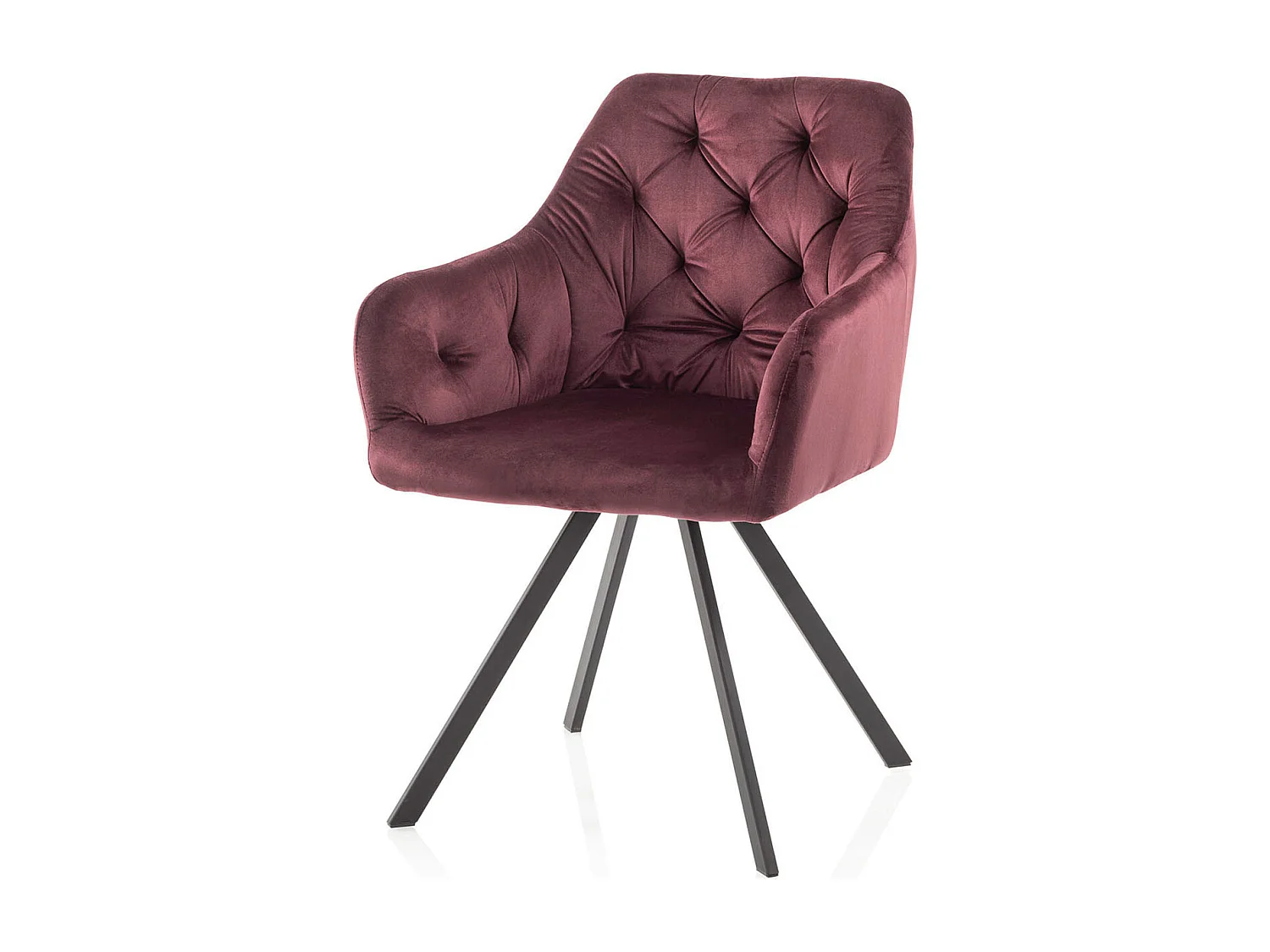 Set de 2 Fauteuils ALEXA merlot