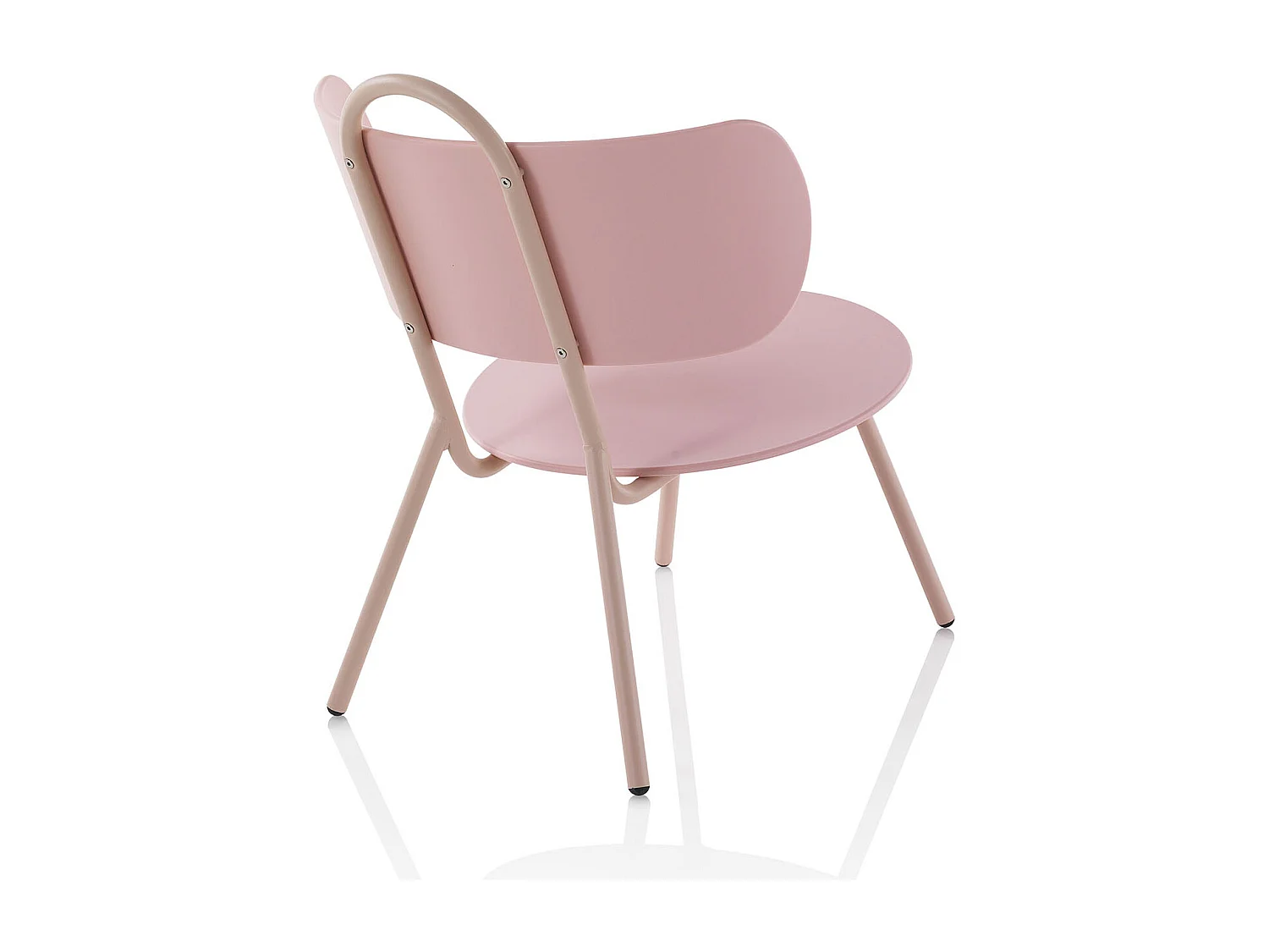 Espreguiçadeira baixa cor-de-rosa IZZY