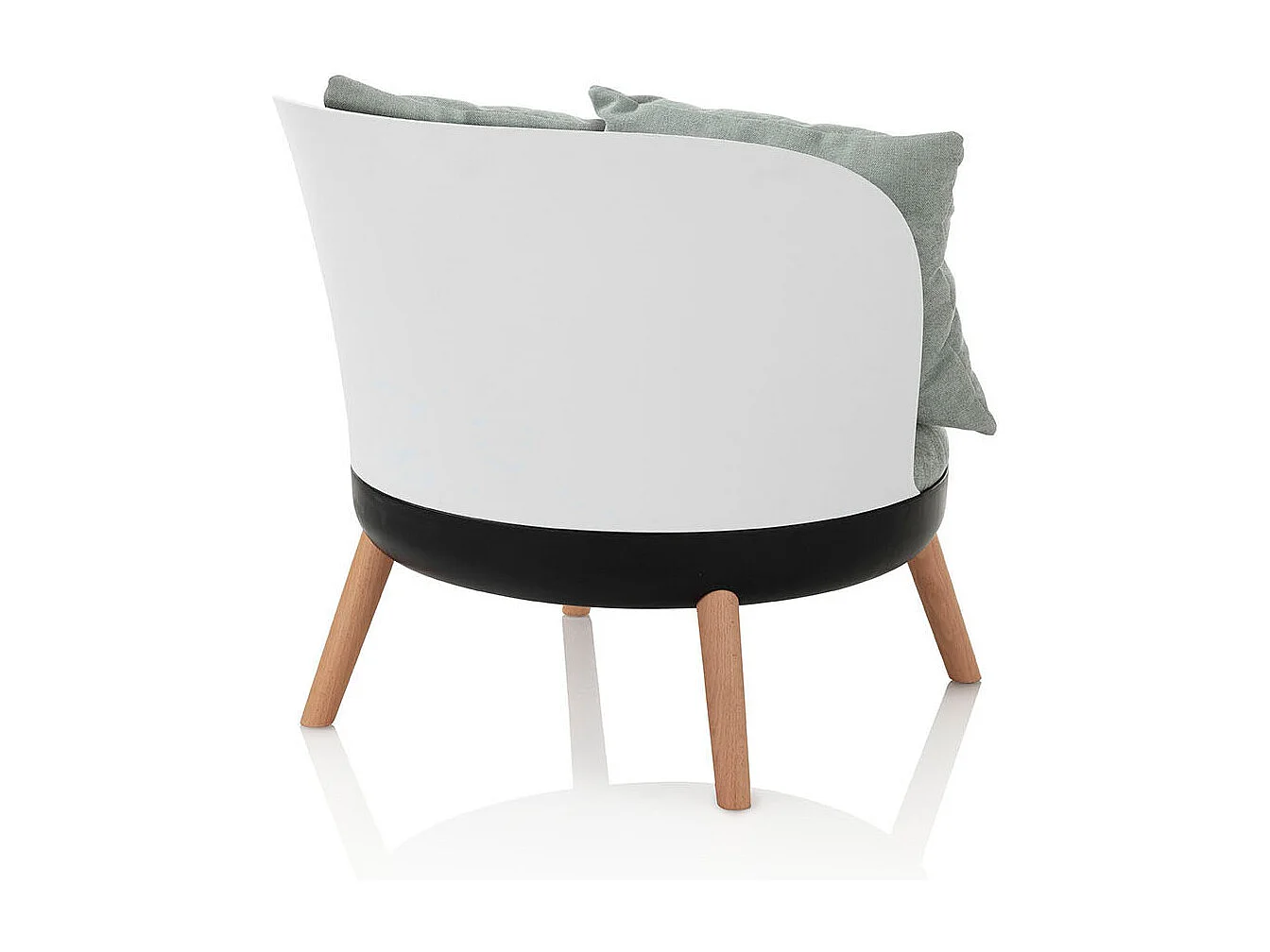 Espreguiçadeira baixa verde CINDY