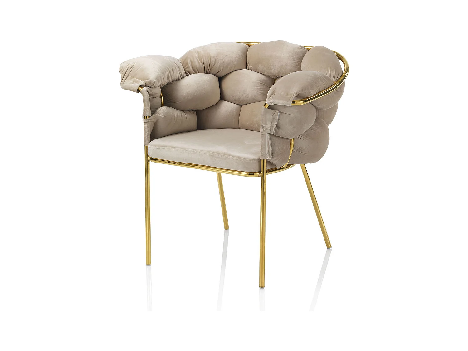 Set de 2 Fauteuils LUCY ecrù